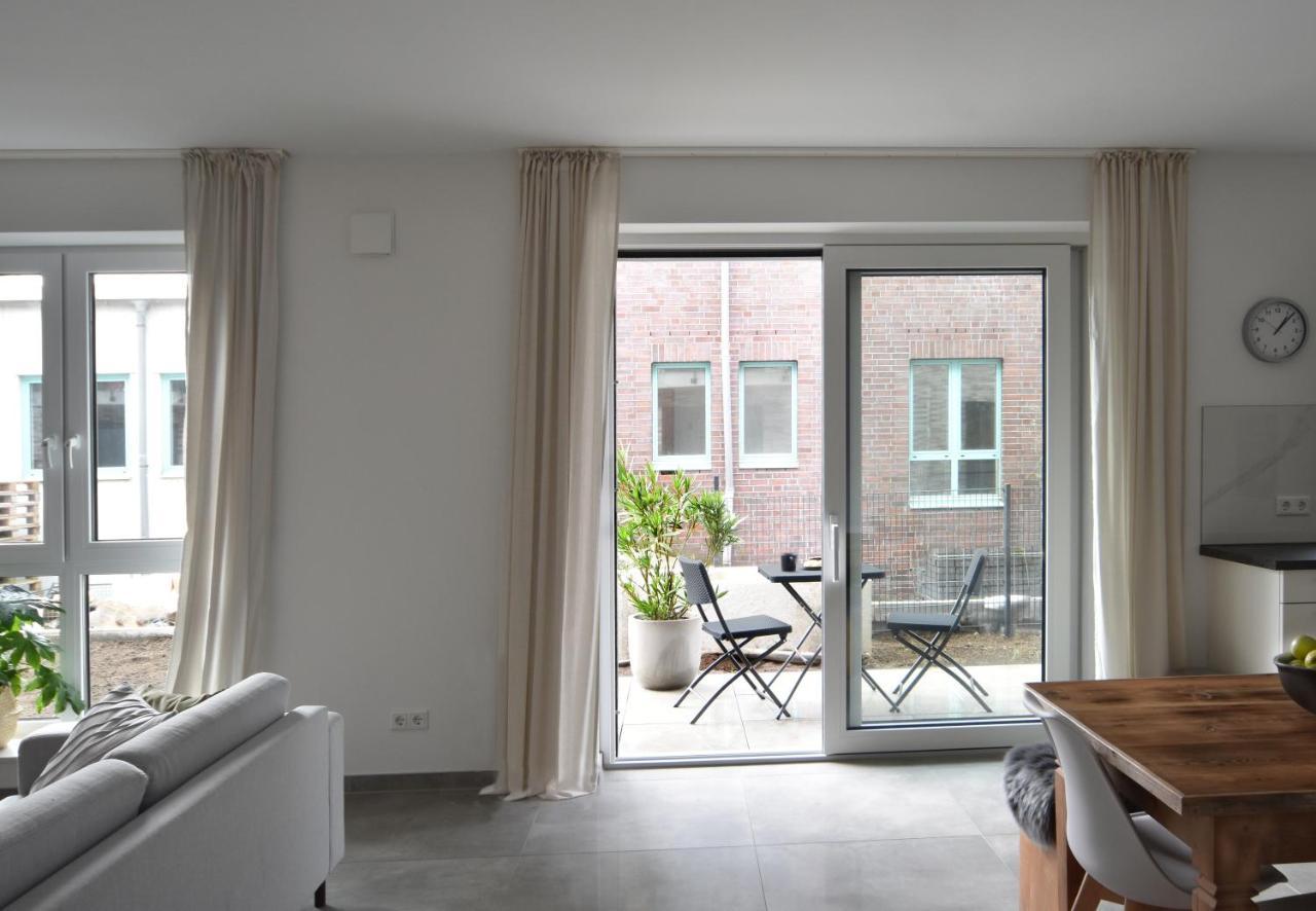 Familienfreundliche Neubauwohnung Mit Terrasse Hamburg Eksteriør bilde
