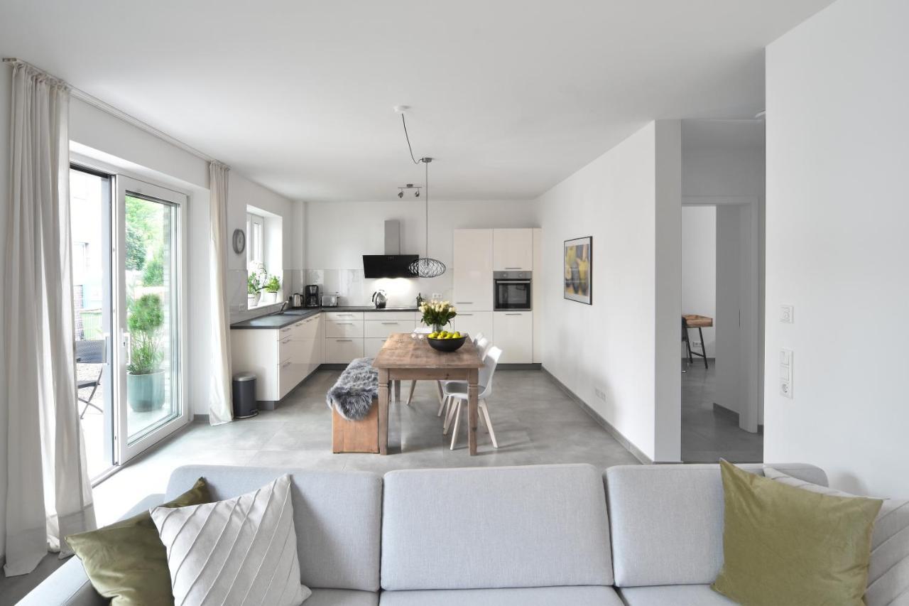 Familienfreundliche Neubauwohnung Mit Terrasse Hamburg Eksteriør bilde